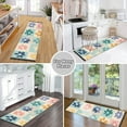 thumbnail image 6 of Yayeee Runner Rug for Bedroom 2'x6' Machine Washable Hallway Non Slip Mat, Green Floral, 6 of 8