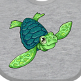thumbnail image 4 of Inktastic Sea Turtle with swirls Boys or Girls Baby Bib, 4 of 4