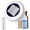 Round Cleaner Set, variant on Solar Pool Cleaner & Floating Water Purifier | Copper for Pool 35,000 Gallons | Large Solar Panel & 2 Sets of Fittings | 85% Less Chlorine | Fits Fresh, Salt Water, Inground Pool & Above Ground Pond