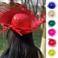 thumbnail image 6 of Festive Mexicanos Sombrero Hat, Colorful Photo Props Hawaiian Styles Hat with Ripped Brim Straw Hat, 6 of 8