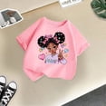 thumbnail image 4 of WEAIXIMIUNG Vêtements pour Adolescentes 10-12 Ans Tendance Été Filles Mignonnes Mode Imprimé Col Rond Confortable T-Shirt Manches Courtes Été Décontracté Ample 2-4 Ans, 4 of 4