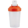 thumbnail image 3 of Botella de batido de 400ML, botella de proteína de plástico, hervidor de agua para Fitness, taza deportiva sin BPA, naranja, 3 of 14