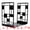 Black  Style D, variant on Unique Bargains Geometric Metal Book Ends for Shelves Black Style D 4.7"x3.7"x6.7"