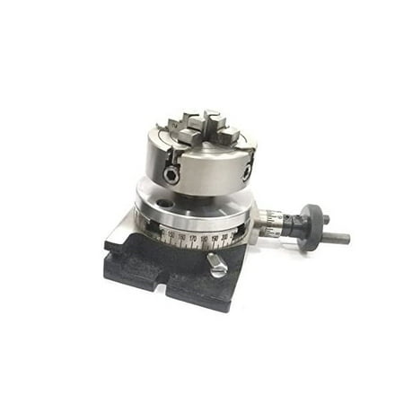 

Assorts Precision 3 /80 Mm Small Milling Rotary Table With 70 Mm 4 Jaw Independent Chuck & Back Plate + Fixing Tnuts Bolts