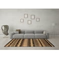 thumbnail image 3 of Ahgly Company Indoor Square Solid Brown Modern Area Rugs, 7' Square, 3 of 4