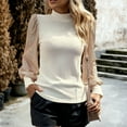 thumbnail image 6 of Aboser Womens Sequin Tops for Party Slim Fit Dressy Blouse Sparkle Glitter Shirt Comfy Long Sleeve Blouses Mock Neck Pullover Top Solid Color Cocktail Shirts, 6 of 9