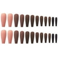thumbnail image 4 of Fofosbeauty 24pcs Press on False Nail Tips Extra Long Coffin Manicure Full Cover Fake Nails, Nude Gradient, 4 of 9