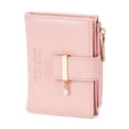 thumbnail image 2 of Deago Women's Slim Leather Bifold Wallet Credit Card Holder with ID Window & Zipper Coin Pocket Purse (Pink), 2 of 8