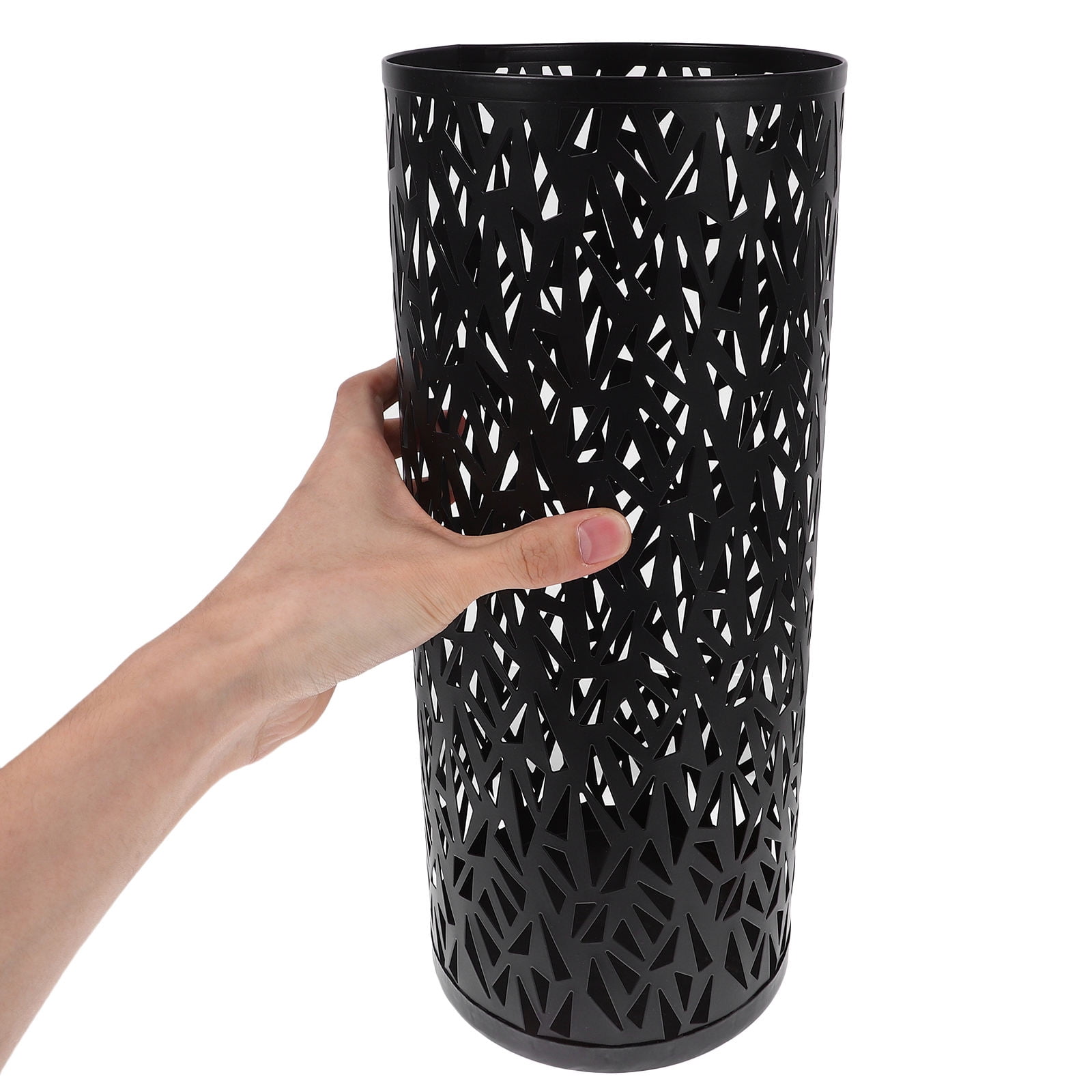 MLINS Hollow Metal Storage Bucket Umbrella Holder for Entryway Versatile Dried Flower Holder