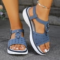 thumbnail image 6 of YgkuHd Women's Casual High Heel Mules Satin Polka Dot Upper Oversized Bow Pointed Toe Kitten Heel Special Occasion Blue,5.5, 6 of 9