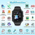 thumbnail image 2 of 4G Kids Smartwatch with SIM Card,GPS Tracker,Boys Girls Smart Watch for Kids with Camera, 2 Way Phone Call, SOS, Smart Wrist Watch, 4-13 Years Children Xmas Birthday Gifts, Black, 2 of 8
