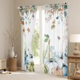 thumbnail image 3 of Manfei Cartoon Blue Pumpkin Curtains Pack of 2 (42x84 Each), Fall Autumn Festival Curtains Blackout, Teens Boys Girls Kids Bedroom Curtains, Black Out Curtains Home Decor, 3 of 6