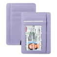 thumbnail image 1 of Tarjetero Fintie Slim minimalista con bloqueo RFID color lila, 1 of 7