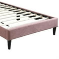 thumbnail image 4 of Lilian Full Size Bed, Pink Linen Upholstery, Channel Tufted, 4 of 5