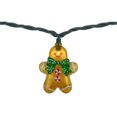 thumbnail image 6 of Northlight Gingerbread Man with Bowties Christmas Light Set - Clear - 7.5' Green Wire - 10ct, 6 of 7