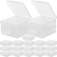 thumbnail image 4 of MasteelfCA 20Pcs Small Clear Plastic Box Small Bead Boxes Plastic Crafts Storage Boxes with Lid, 4 of 7