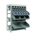 thumbnail image 2 of King's Rack 6-Tier Metal Organizer Shelving Rack with 22 Bins in Gray, 2 of 3