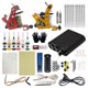 thumbnail image 1 of Kit completo para principiantes de tatuajes con máquinas de tatuajes Fuente de alimentación Pie yeacher Kit de tatuajes, 1 of 7