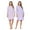 Lilac Purple, variant on Casual Nights Women's Henley Nightshirts Set of 2, Floral 3/4 Sleeve Nightgowns & Solid Sleepwear Shirt