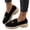 Black, variant on YOUYEDIAN Loafers for Women Round Toe Versatile Platform Comfy Lace-up Deco Fashion Flats Casual Slip On Soft Walking Shoes