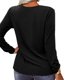 thumbnail image 3 of Jersey con cuello en V de leopardo, camiseta holgada informal de manga larga, túnica suave de moda para mujer, 3 of 5
