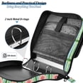 thumbnail image 4 of FORMRS Zipper Binder with Shoulder Strap 2-inch Ring 500 Sheet Capacity File Bag, Green Blossom Mosaic, 4 of 5