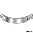 thumbnail image 2 of Stainless Steel Link Chain Name Tag Silver-Tone Mens Bracelet, 2 of 3