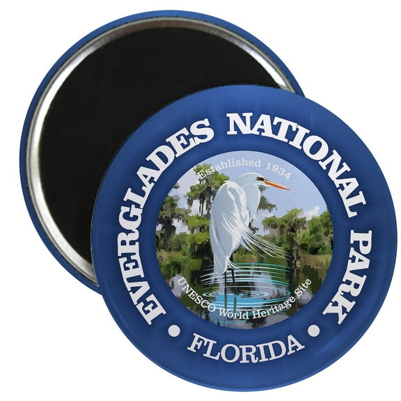 CafePress - Everglades NP Magnets - 2.25" Round Magnet, Refrigerator Magnet, Button Magnet Style