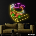 thumbnail image 4 of Craftnamesign Burger Surfing Pizza Neon Sign, Fast Food Restaurant Decor, 4 of 4
