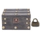 thumbnail image 2 of CAJA DE COFRE DEL TESORO VINTAGE, CAJA DE ALMACENAMIENTO DE MADERA CON CERRADURA DE 145X120X85 MM, CAJA DELECTIVA RETRO CATA CON BISAGRAS PARA JOYAS, OBJETOS PEQUESTOS,, 2 of 7