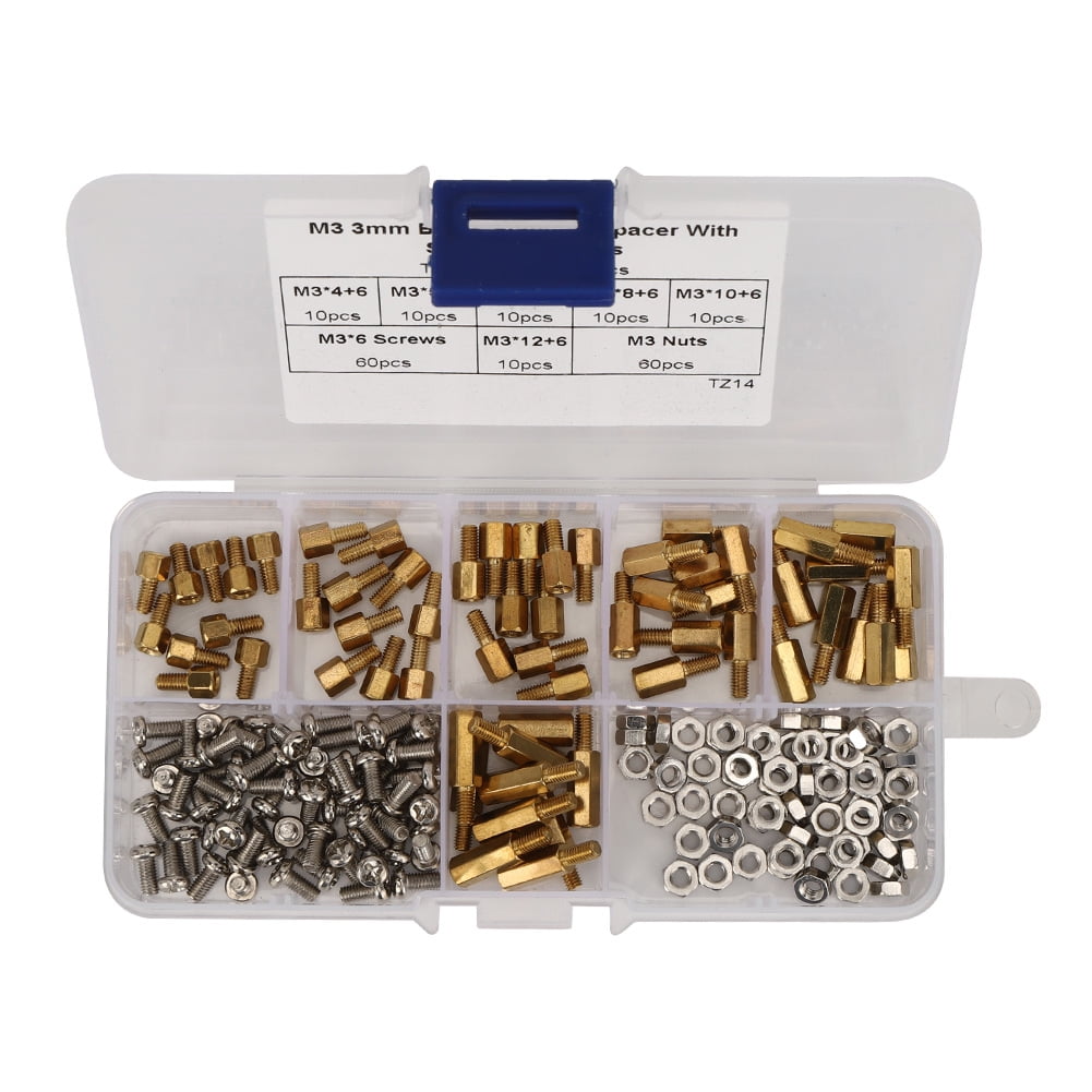 Standoff Set One Way Standoff Nut 180Pcs Standoff Set 1Way Carbon