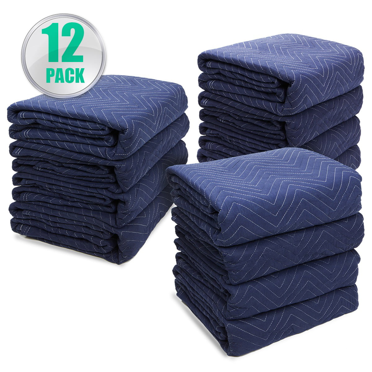 Lot 12 Heavy Duty Moving Blankets Padded Furniture Moving Pads