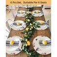 thumbnail image 4 of 15 Inch Round Placemats Set of 6, Watercolor Easter Non Slip Heat Insulation PP Table Mats, Cute Rabbits Ears Flowers Bow Spring Beige Washable Place Mats for Kitchen Dining Party Table Decor, 4 of 7
