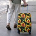 thumbnail image 3 of Black Orange Sunflower Pattern Luggage Cover Fashion Suitcase Cover Baggage Covers Fit 25-28 Inch Luggage (Go Travel), 3 of 5