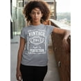 thumbnail image 2 of 40th Birthday VINTAGE 1983 Women's T-shirt, M, H. Grey, 2 of 3