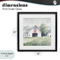 thumbnail image 4 of Stupell Industries Traditional Home USA Flag Barn Black Framed Print Under Glass, 13 x 13, by Kim Allen, 4 of 8
