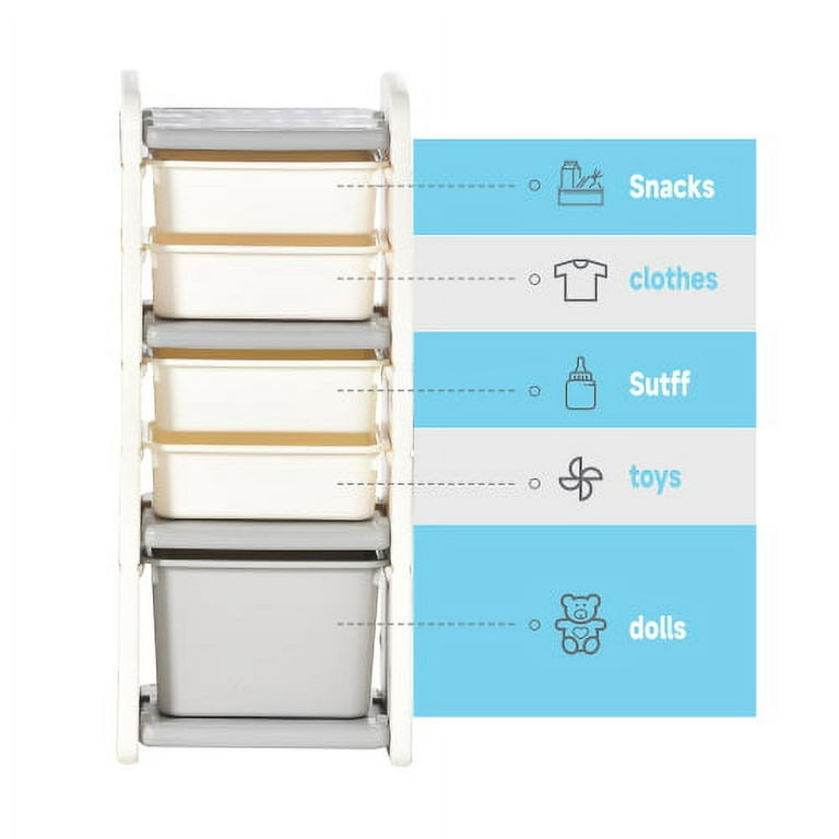 Dropship Kids Toy Storage Organizer With 9 Bins, Multi-functional Nursery  Organizer Kids Furniture Set Toy Storage Cabinet Unit With HDPE Shelf And  Bins For Playroom, Bedroom, Living Room to Sell Online at