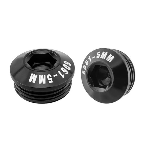 BAMILL Mountain road folding bike pedal dust cover aluminum alloy thux locking screws 5MM Black