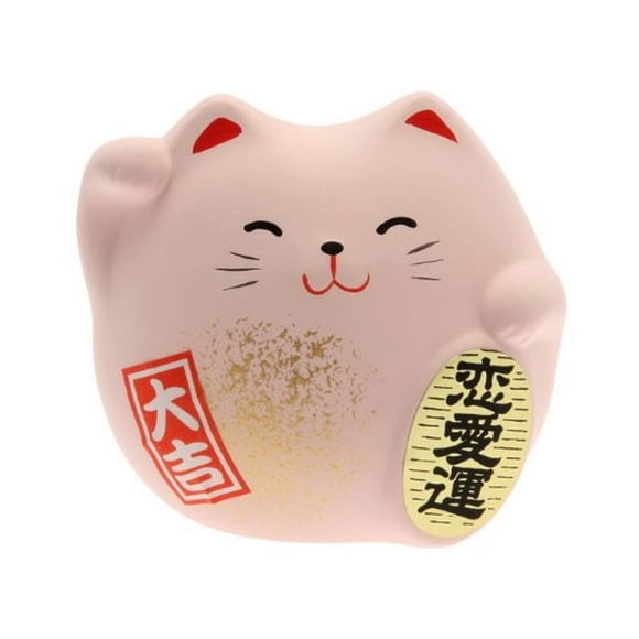 Kotobuki Maneki Neko Charm Renai-Un Figura coleccionable Amor Rosa