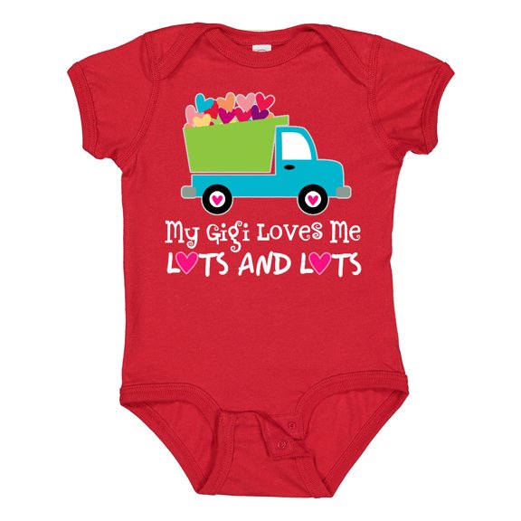 Inktastic Gigi Loves Me Grandchild Gift Boys Baby Bodysuit