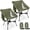 Army Green 2pcs, variant on Portable Camping Chair, The 5th Gen Ultralight Compact Backpacking Foldable Lightweight Folding Chair for Outdoor Camp Hiking Beach Picnic Concert, Supports 330lbs