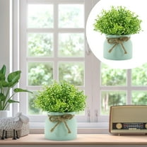 Hilingoto Clearance! Artificial Flowers Potted Plants Flowers in Pots Decorate Home Bathroom Kitchen Rustic Table Centerpiece Interior Outdoor Decor Household Imitation