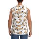 thumbnail image 4 of Balery Dachshund Dog Puppy Camisetas sin mangas para hombre, absorbe la humedad y protege contra el mal olor.-Medium, 4 of 7