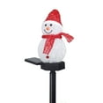 thumbnail image 1 of Solar Christmas Snowman Ground Inserted Lámpara Jardín al aire libre Decoración Paisaje Leyfeng lámpara de césped, 1 of 7