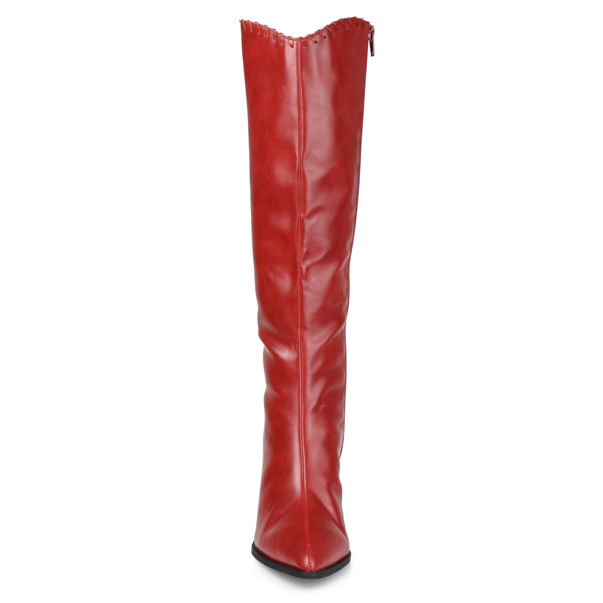Journee Womens Daria Wide Calf Stacked Heel Knee High Boots