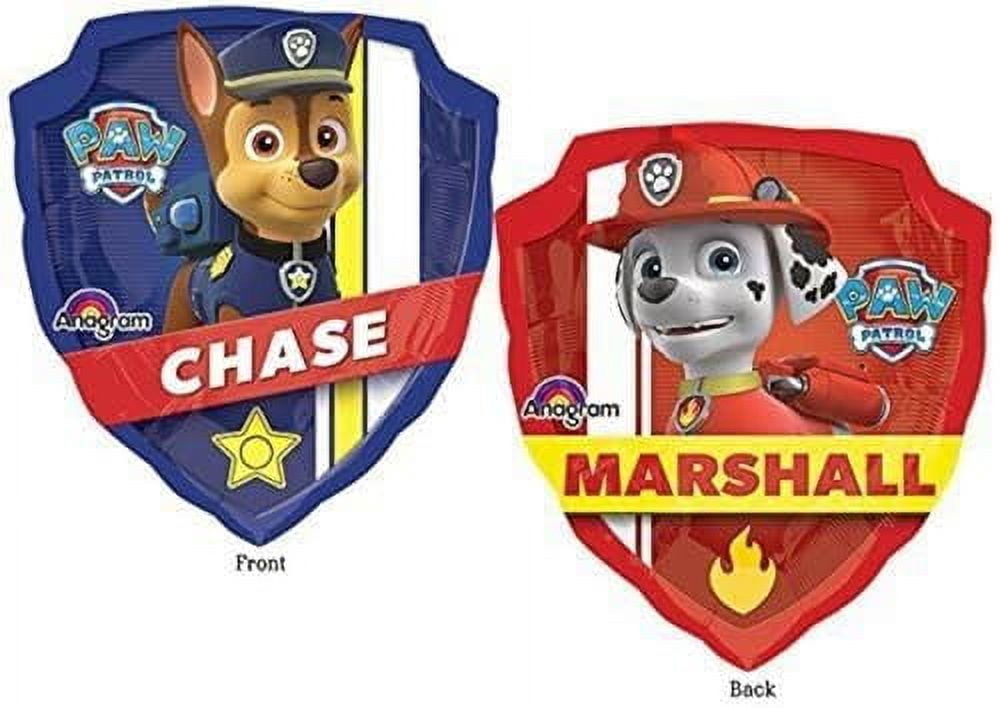 Paw Patrol Chase and Marshall 4th Birthday Party Supplies Balloon Bouquet Decorations
