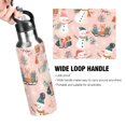 thumbnail image 4 of Yayeee 20oz Insulated Water Bottle Double Wall Stainless Steel with Flip Straw Lid, Christmas Snowman, 4 of 7