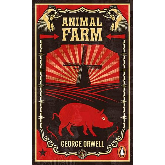 Pre-Owned Animal Farm: The dystopian classic reimagined with cover art by Shepard Fairey (Penguin Essentials, 94) Paperback