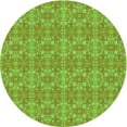 thumbnail image 1 of Ahgly Company Machine Washable Indoor Square Transitional Green Area Rugs, 3' Square, 1 of 7