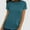 Aqua, variant on Womens Short Sleeve Basic Shirts Crewneck Tees Loose Fit Fashion Tops Casual Summer Clothes
